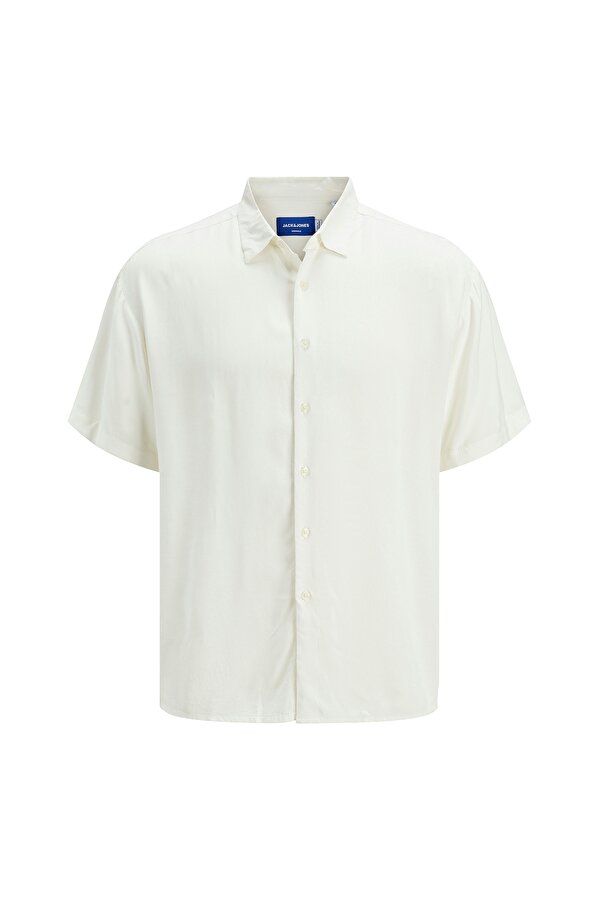 Jack&Jones Joshua Viscose Erkek Beyaz Klasik Yaka Gömlek