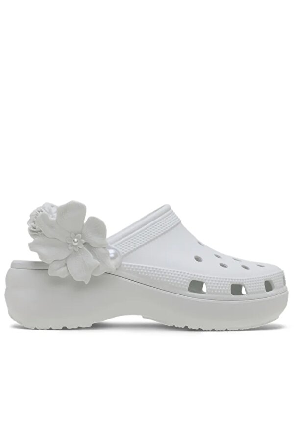 Classic Platform Clog Bouquet Clog Kadın Terlik Gri