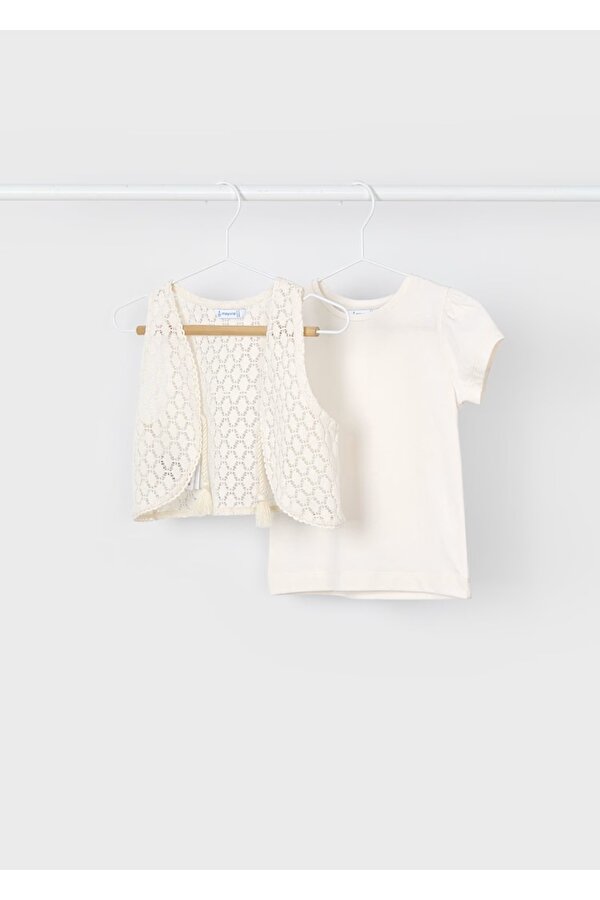 Kız Çocuk Yelekli T-shirt 3007Y25