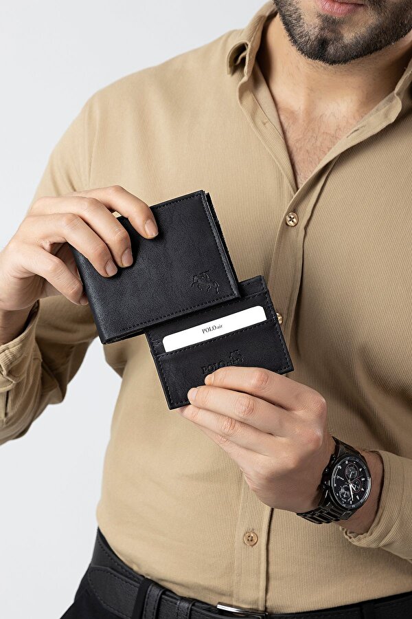 Erkek Kol Saati Cüzdan Kemer Kartlık Parfüm Kombin Set Siyah Renk PL-0990E1