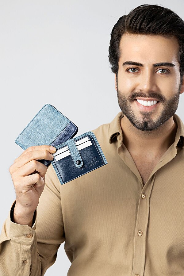 Spor Erkek Kol Saati Cüzdan Kemer Kartlık Parfüm Kombin Beyaz Mavi Renk PL-0986E4