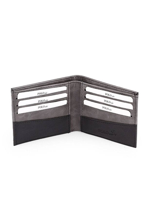 Takvimli Erkek Kol Saati Cüzdan Kemer Kartlık Çakmak Kombin Gri Siyah Renk PL-0985E3