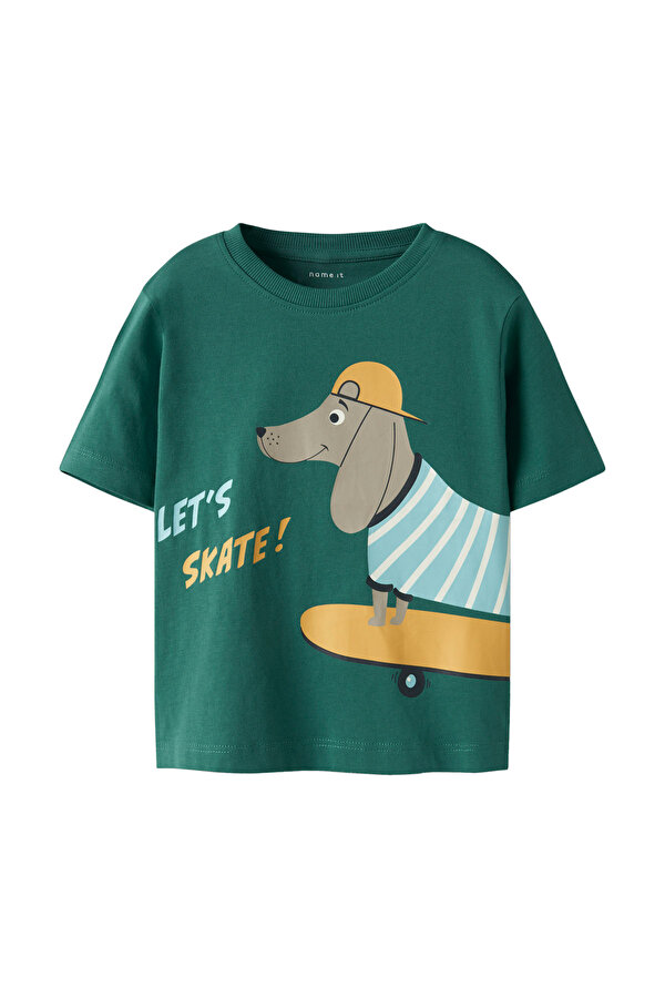 NMMHELGE SS NREG TOP PB Mavi Erkek Çocuk Kısa Kol T-Shirt