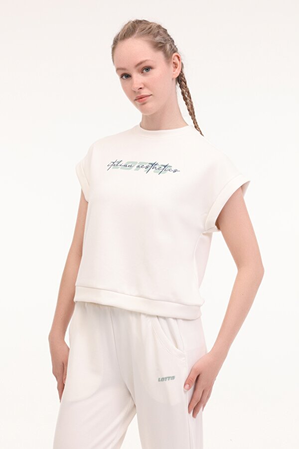 W-ITIRA TEE 5FX Ekru Kadın Kısa Kol T-Shirt