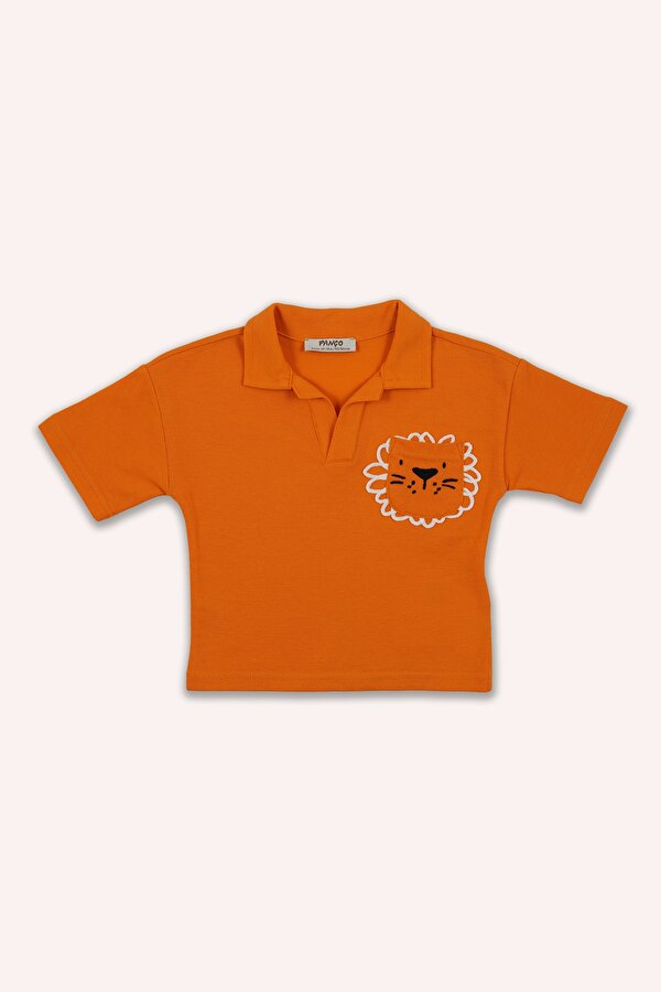 Erkek Çocuk  Yakalı Pike T-Shirt