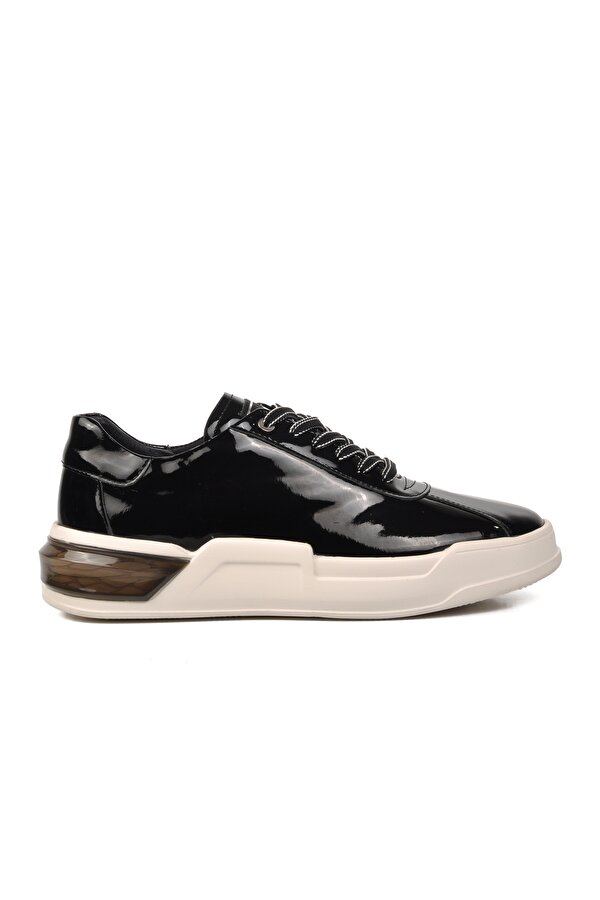 Siyah Rugan Beyaz Erkek Sneaker