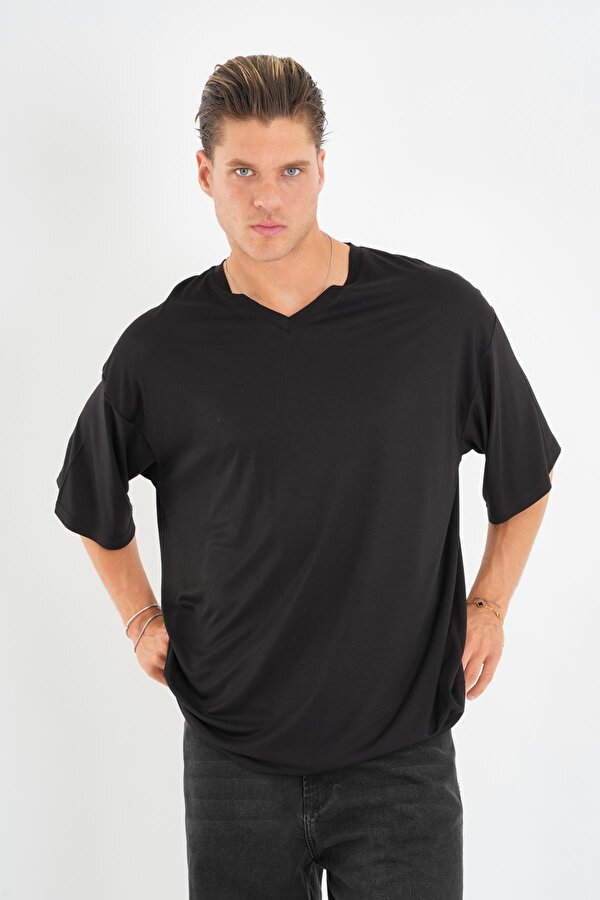 ALEXANDERGARDI V Yaka Oversize T-shirt