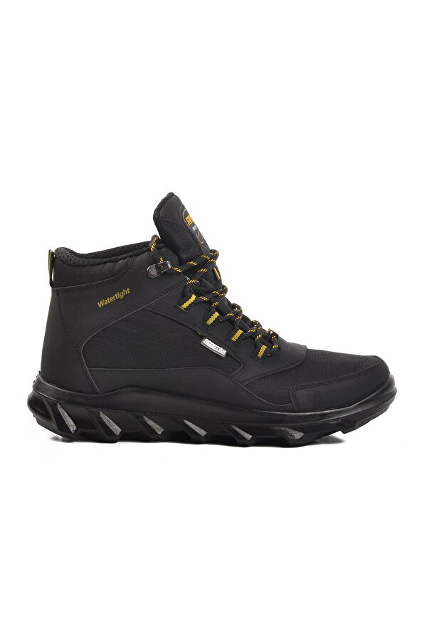 Siyah Tekstil Siyah Sarı Su Geçirmez Trekking Outdoor Bot
