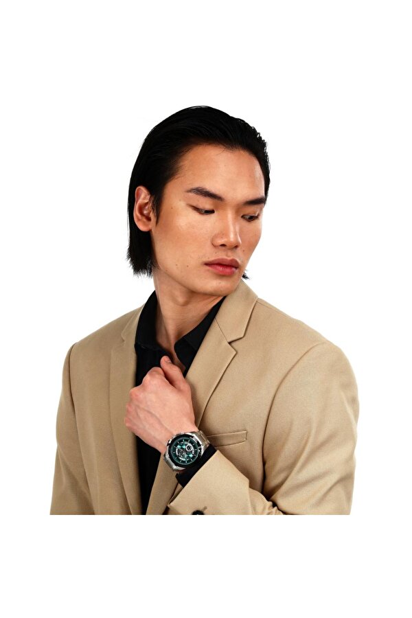 R8873612060 Tüm Fonksiyonları Aktif Çelik Kordonlu 10 ATM Suya Dayanıklı Metalik Renk Erkek Kol Saati