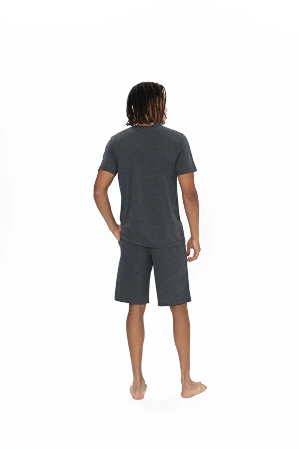 Erkek 3 lü Düğmeli Pijama Takımı