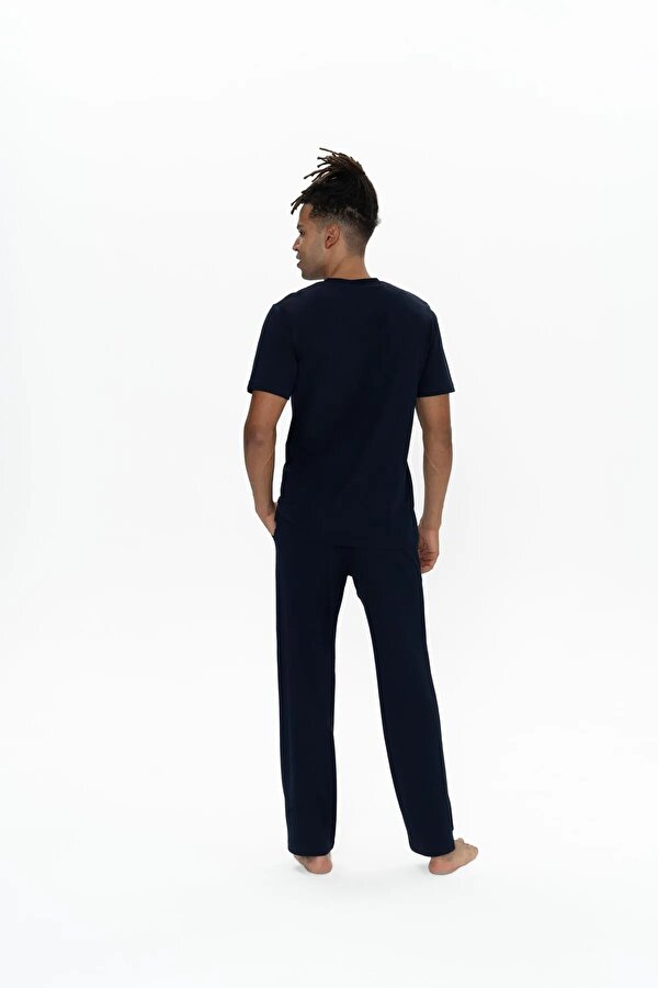 Erkek Alt Üst Düğmeli Pijama Takımı