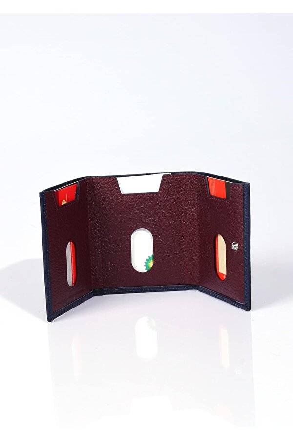 Lacivert Hakiki Deri Erkek Kartlık 724