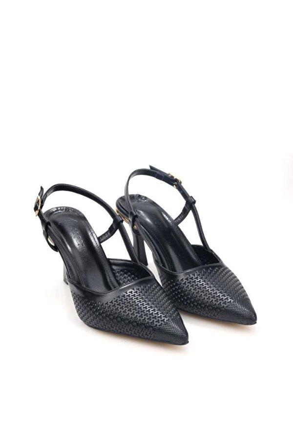 Pisagor Ps-33300 Kadın Arkası Açık Topuklu Ayakkabı