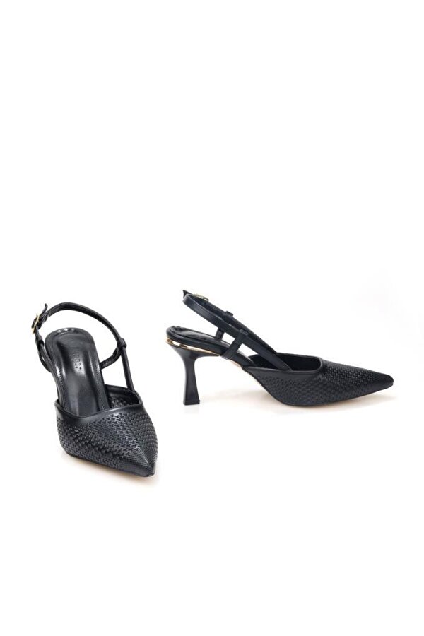 Pisagor Ps-33300 Kadın Arkası Açık Topuklu Ayakkabı