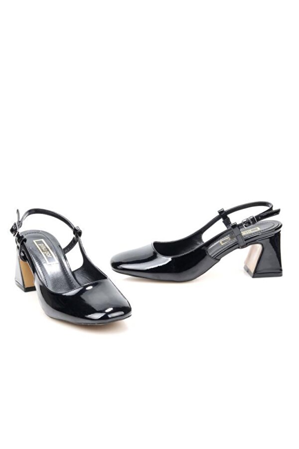 Pisagor Ps-33330 Kadın Klasik 6 Cm Topuklu Ayakkabı