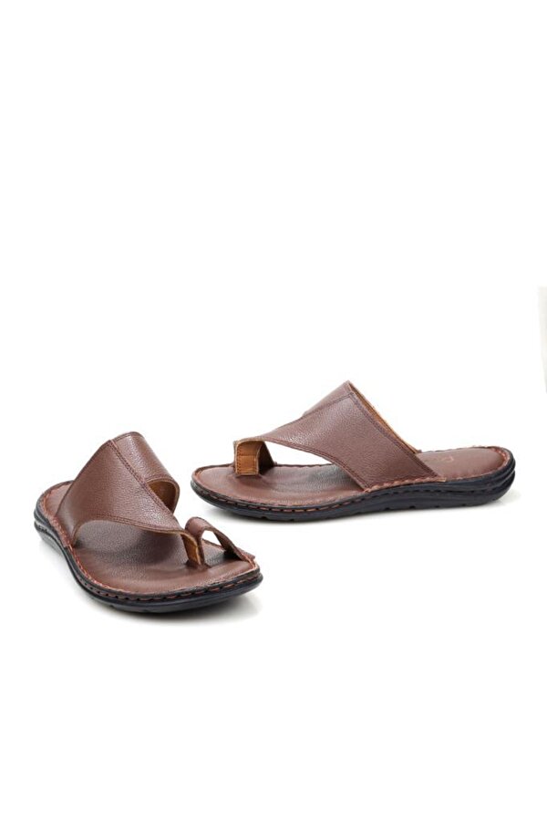 Pisagor PS-33510 Ortopedik Erkek Deri Parmak Arası Terlik