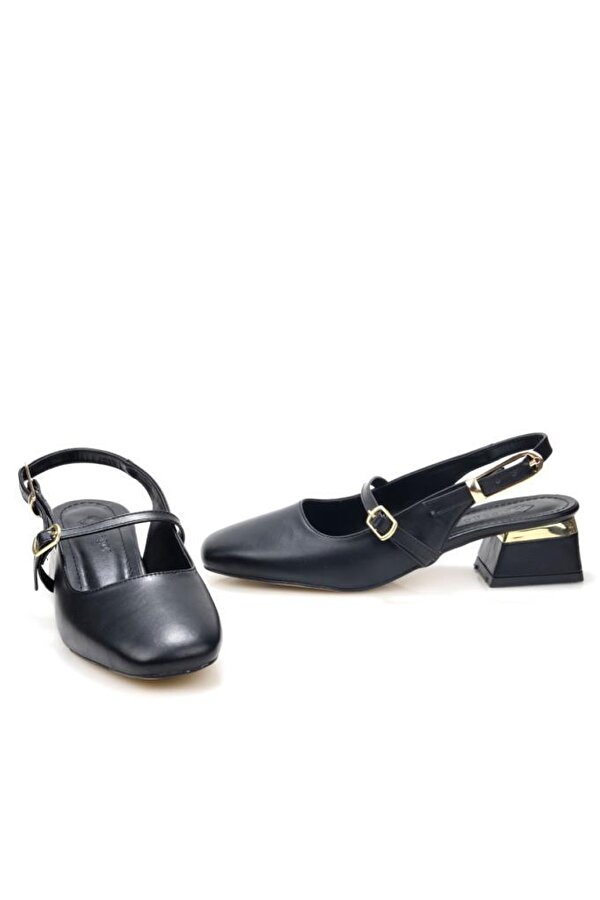 Pisagor Ps-33710 Arkası Açık Kadın Topuklu Ayakkabı