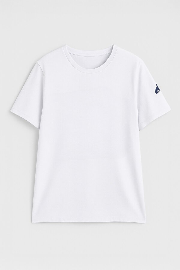 Erkek Bisiklet Yaka Basic Düz Kısa Kollu Gri T-shirt