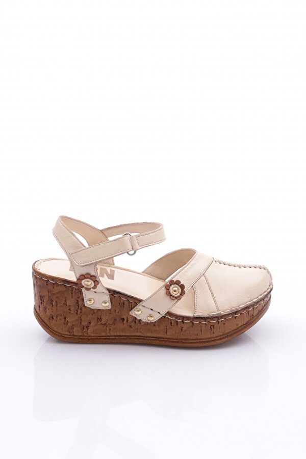 217-2064 Kadin Mega Kalin Taban Sandalet
