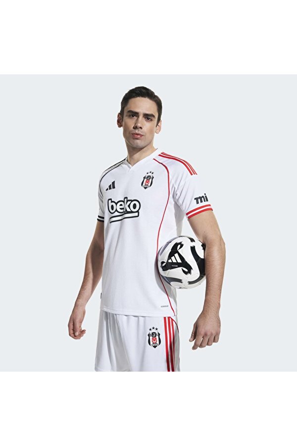 Beşiktaş JK 25/26 İç Saha Forması Erkek Beyaz Forma