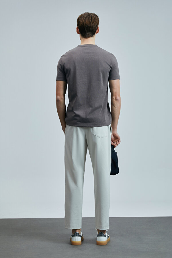 Erkek Love Modern Grafik T-Shirt 111020238 Vizon