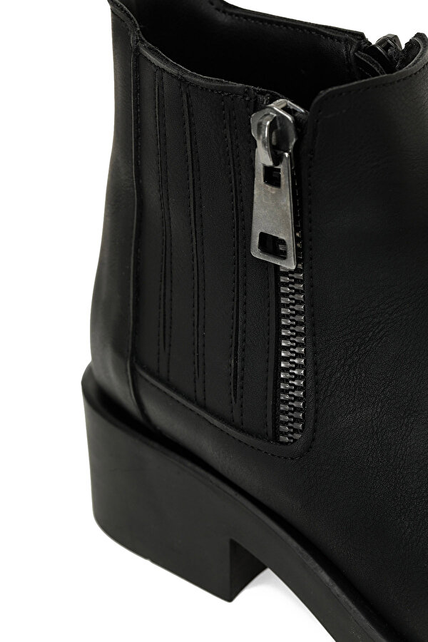 24K-855 5PR Siyah Kadın Düz Bot