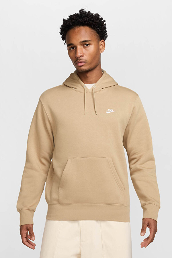 M NK CLUB BB PO HOODIE BEIGE Man 449