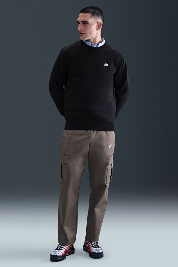 M NK CLUB BB CREW Siyah Erkek Sweatshirt