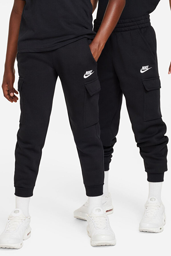 K NSW CLUB FLC CRGO PNT L Siyah Unisex Eşofman Altı