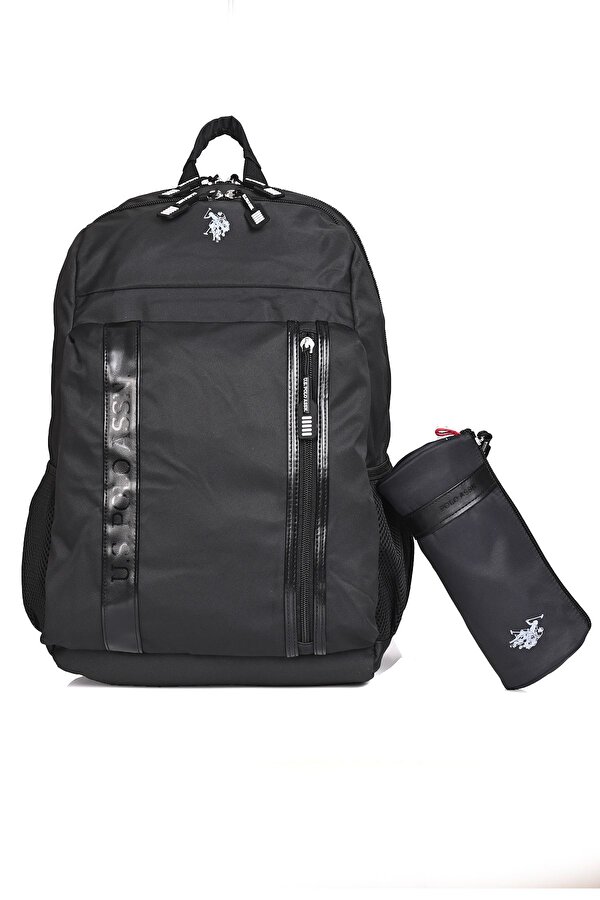 Unisex Okul Sırt Çantası + Kalemlik Set – PLCAN24355 Siyah