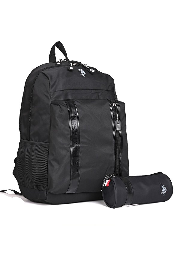 Unisex Okul Sırt Çantası + Kalemlik Set – PLCAN24355 Siyah