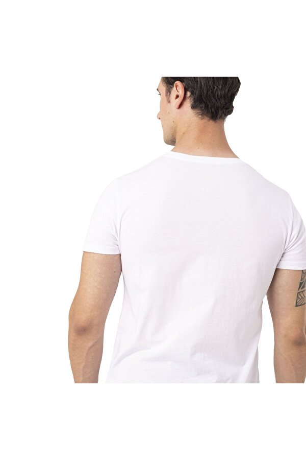 Tamp M Erkek Beyaz Tshirt M4tampm-10
