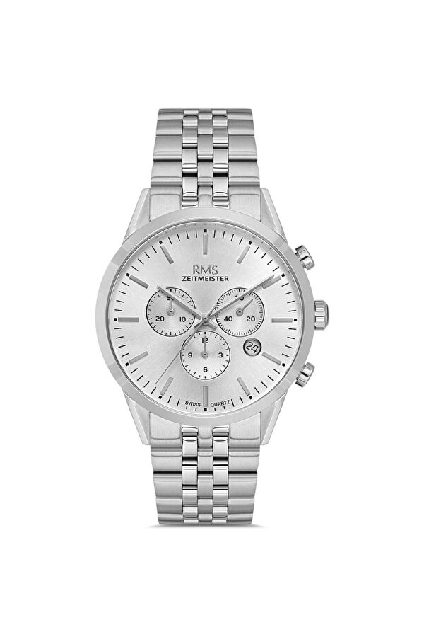 RMS.1.AG1593.01 Tüm Fonksiyonları Aktif Safir Camlı Çelik Kordon Çelik Kasa 5 ATM Suya Dayanıklı Metalik Renk Erkek Kol Saati