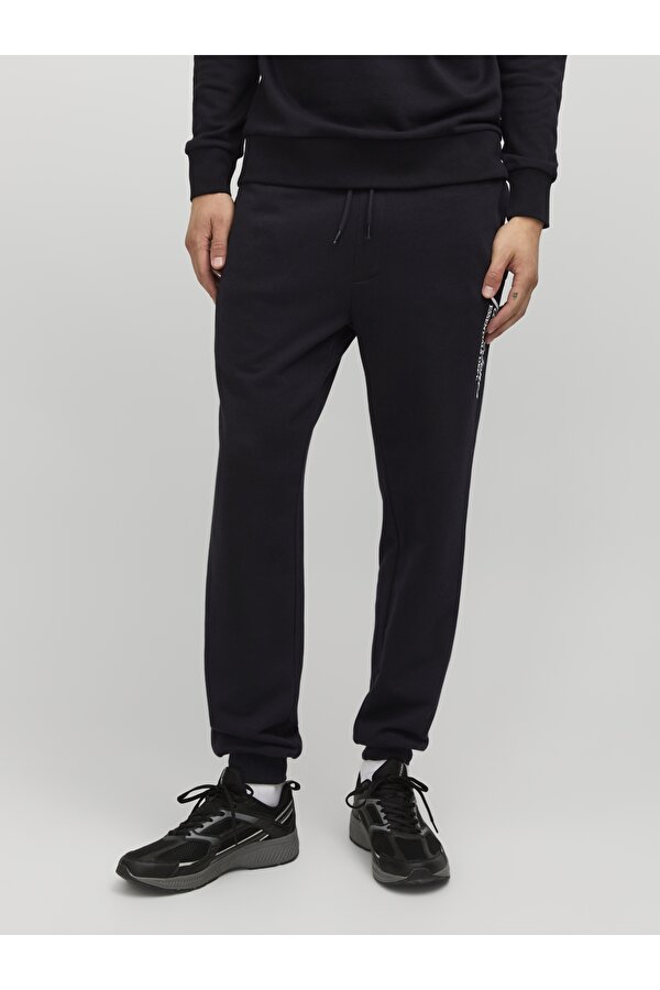 Jack Jones Jpstgordon Beau Sweat Pants Erkek Siyah Eşofman Altı 12268768-02