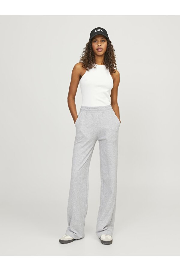 Jack Jones Jxalfa Reg Wıde Hw Every Pants Swt Sn Kadin Gri Eşofman Altı 12226250-05