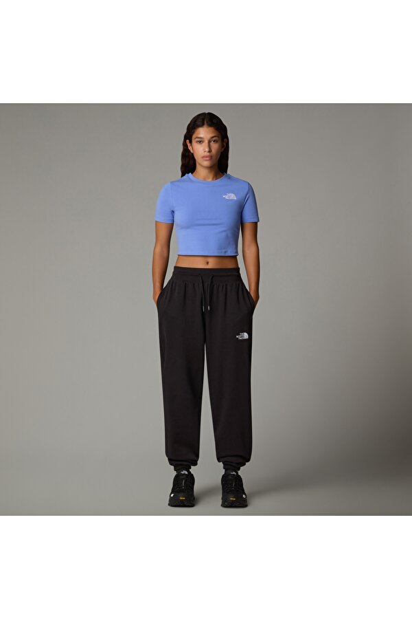 W Essentıal Relaxed Straıght Jogger Kadin Siyah Eşofman Altı Nf0a8c1gjk31