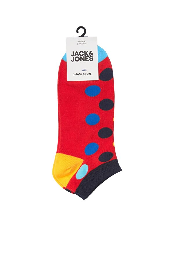 Jack Jones Cheer Dot Short Sock Erkek Kırmızı Çorap 12209454-17