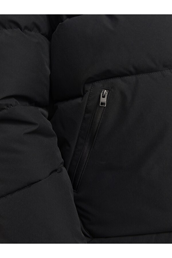 Jack Jones Jjeotto Puffer Jacket Sn Pls Erkek Siyah Büyük Beden Mont 12263996-02