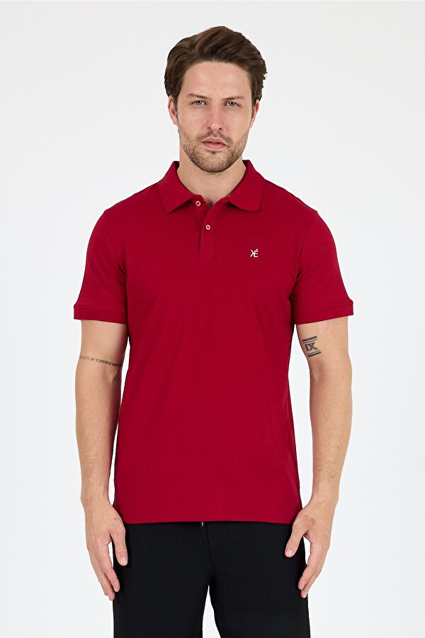Regular Fit Pamuk Polo Yaka Kısa Kollu Pike Erkek Tişört 0002