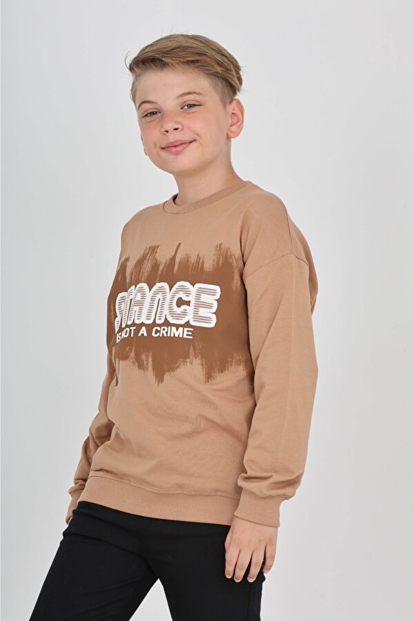 Toontoy Erkek Çocuk Stance Baskılı Sweatshirt