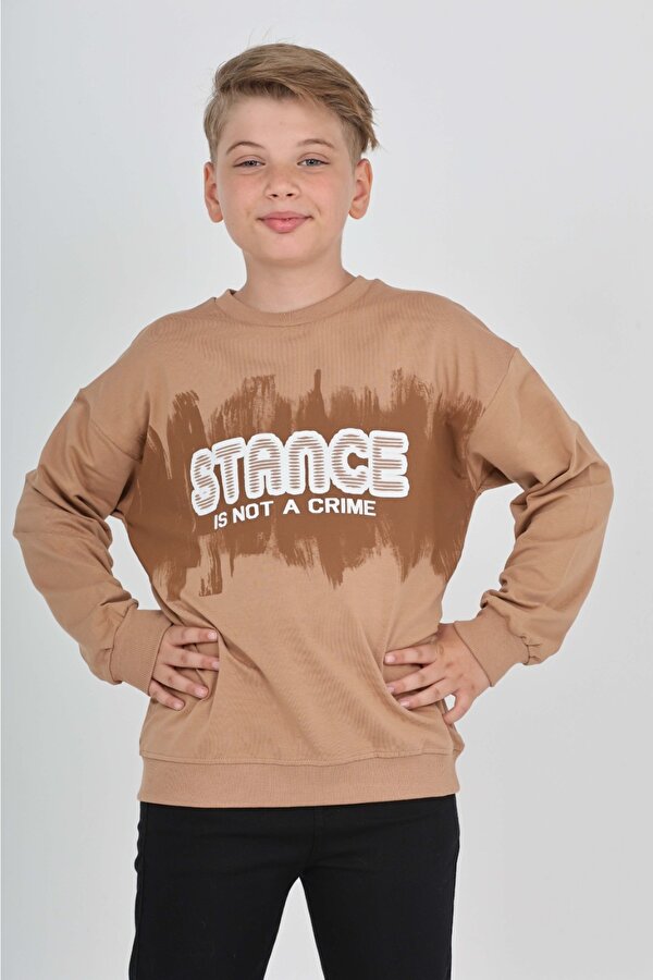 Toontoy Erkek Çocuk Stance Baskılı Sweatshirt