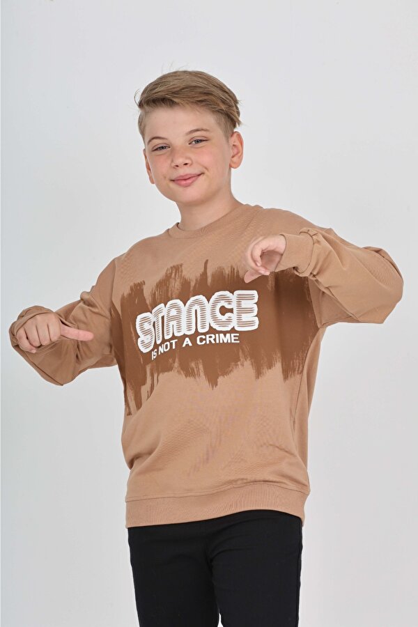 Toontoy Erkek Çocuk Stance Baskılı Sweatshirt