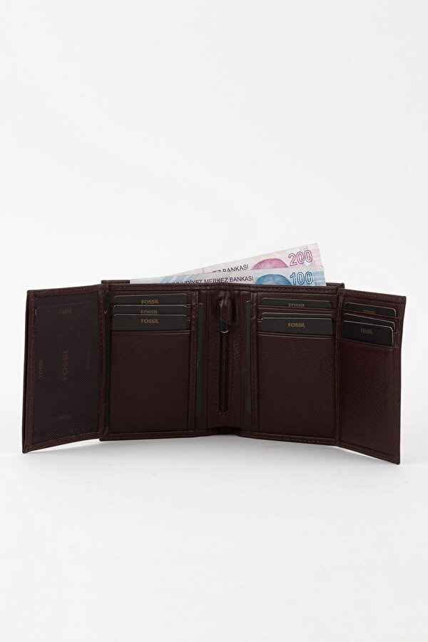 Kutulu Hakiki Deri Dikey Dikişli Siyah El Portföyü Kartlık Cüzdan