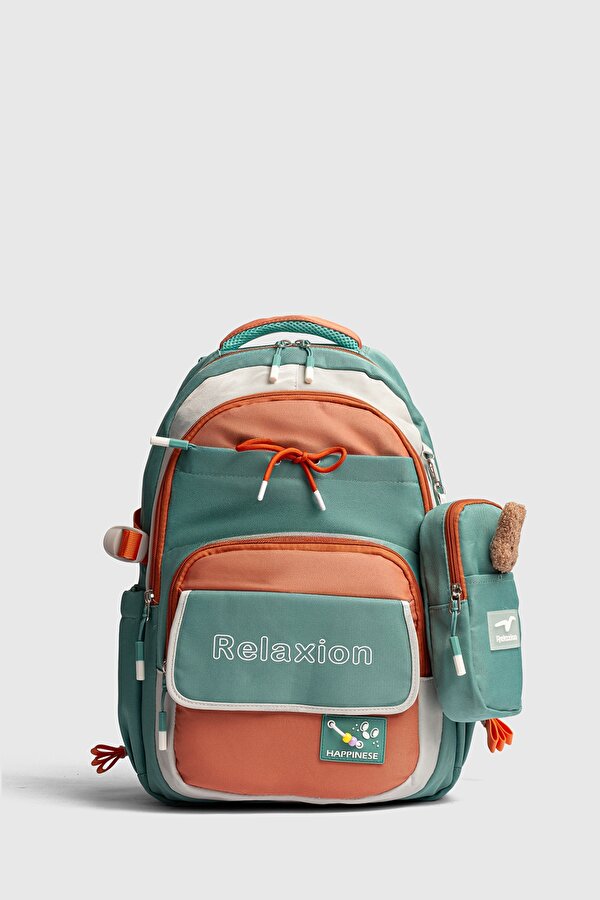 rlx-1512 UNİSEX OKUL SIRT ÇANTASI ÖĞRENCİ GÜNLÜK SEYAHAT TATİL SPOR YÜRÜYÜŞ SEYAHAT GEZİ KAMP GÜNLÜK YEŞİL