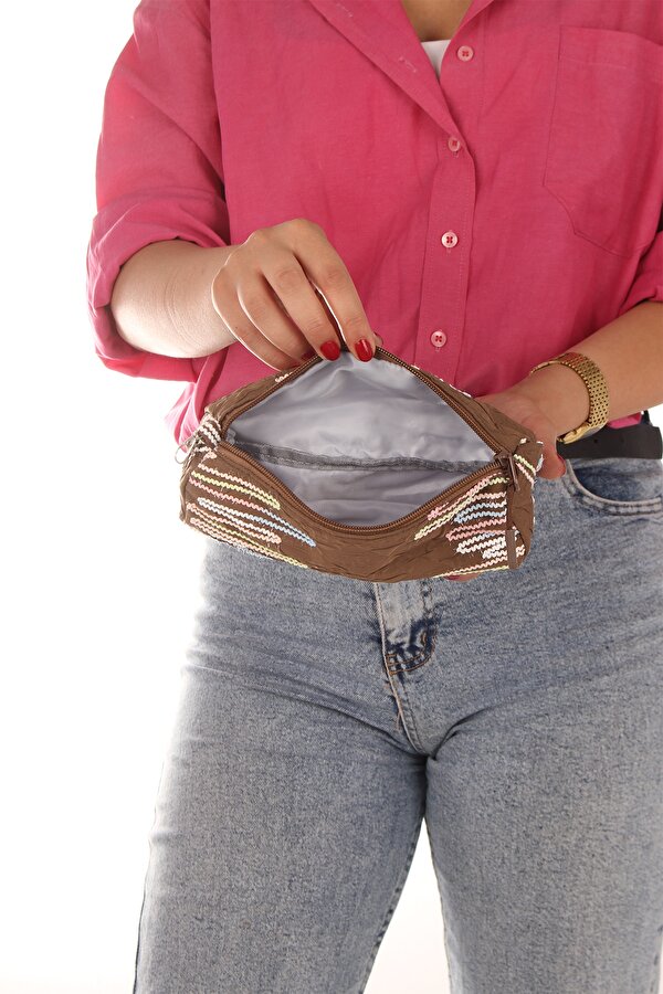 Rlx-1430 3 lü Set Çocuk Ortaokul-İlkokul çantası Kalemlikli Beslenme Çantalı Sırt Çantası KAHVERENGİ