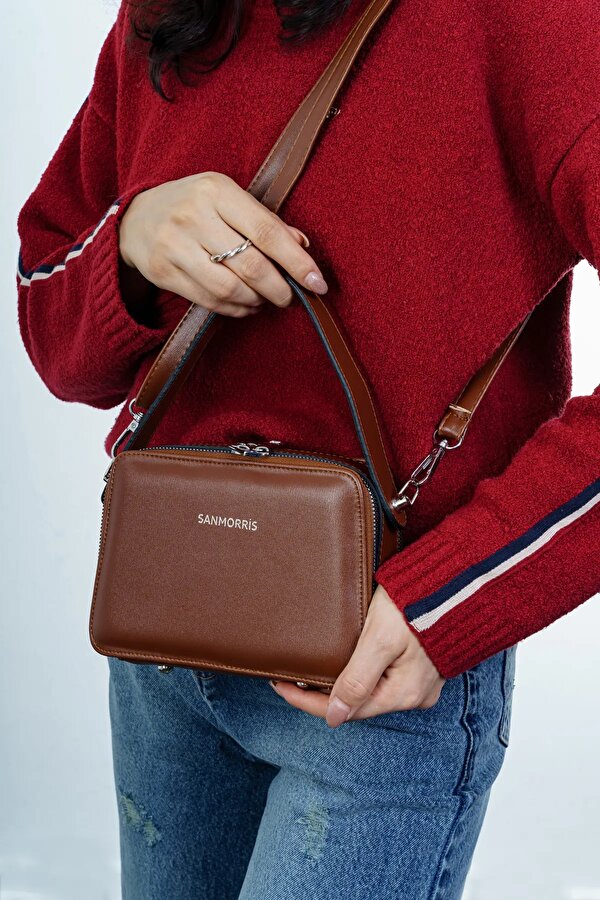 Sn 1427 Kadın El Omuz Çantası Kol Çantası BORDO