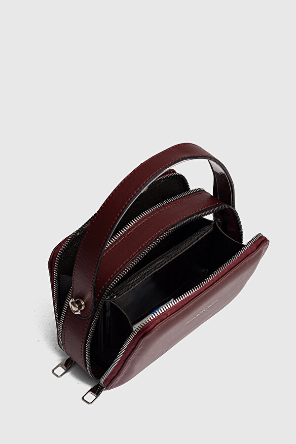 Sn 1427 Kadın El Omuz Çantası Kol Çantası BORDO