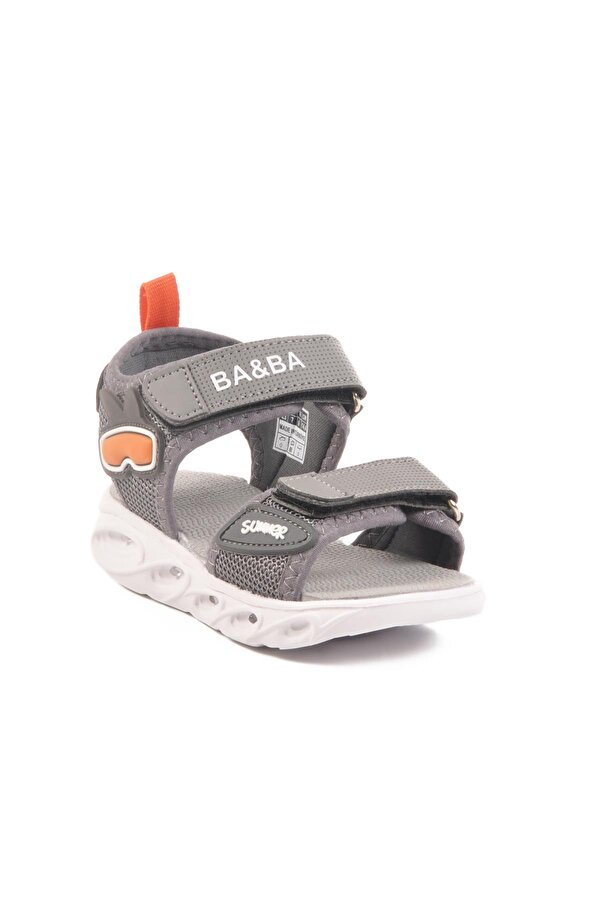 018127 B Füme Çocuk Sandalet Ba & Ba