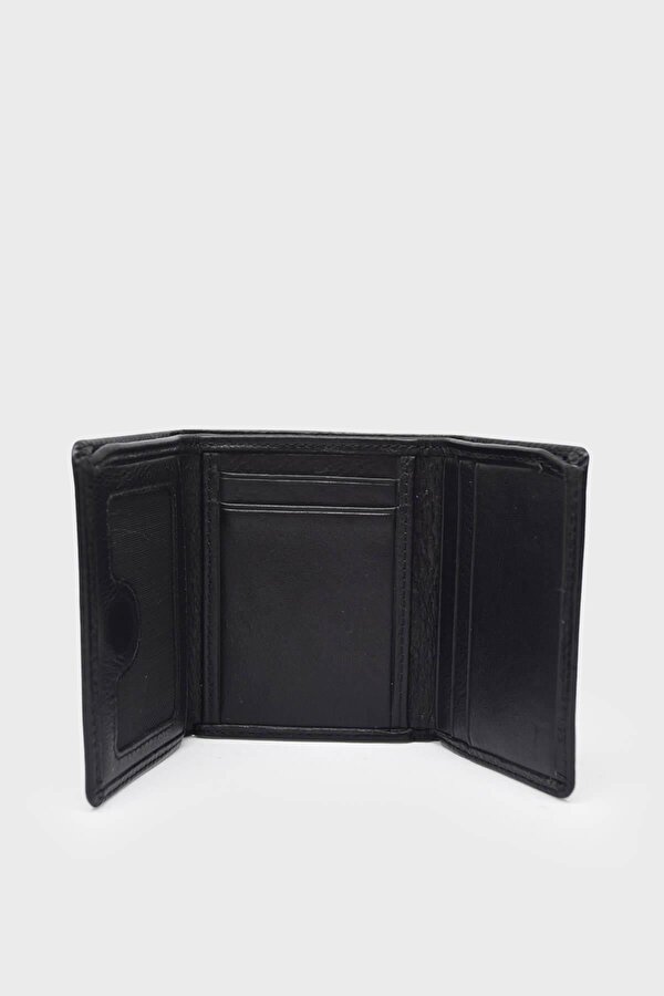 1414 Cüzdan Siyah Hakiki Deri Erkek Kartlık