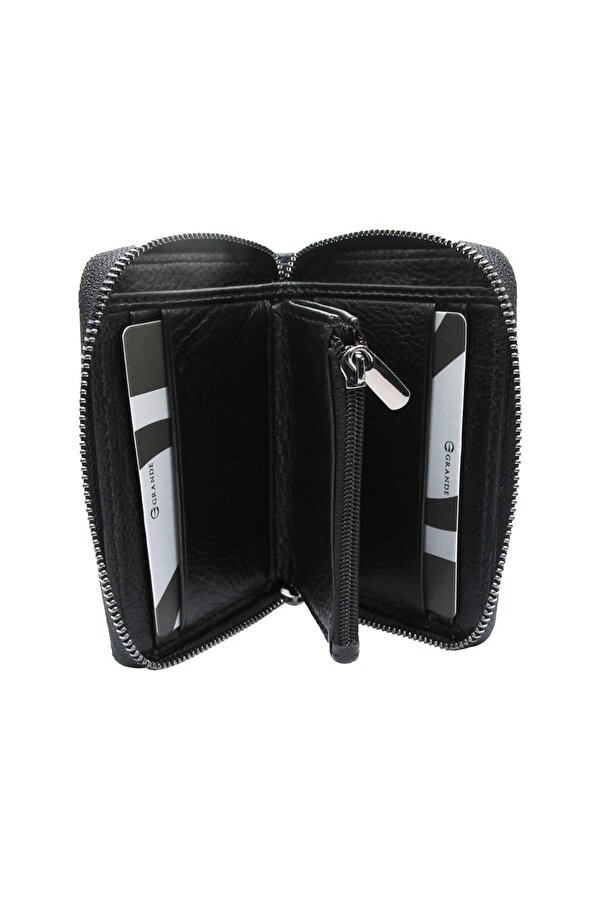 740 Cüzdan Siyah Hakiki Deri Erkek Kartlık